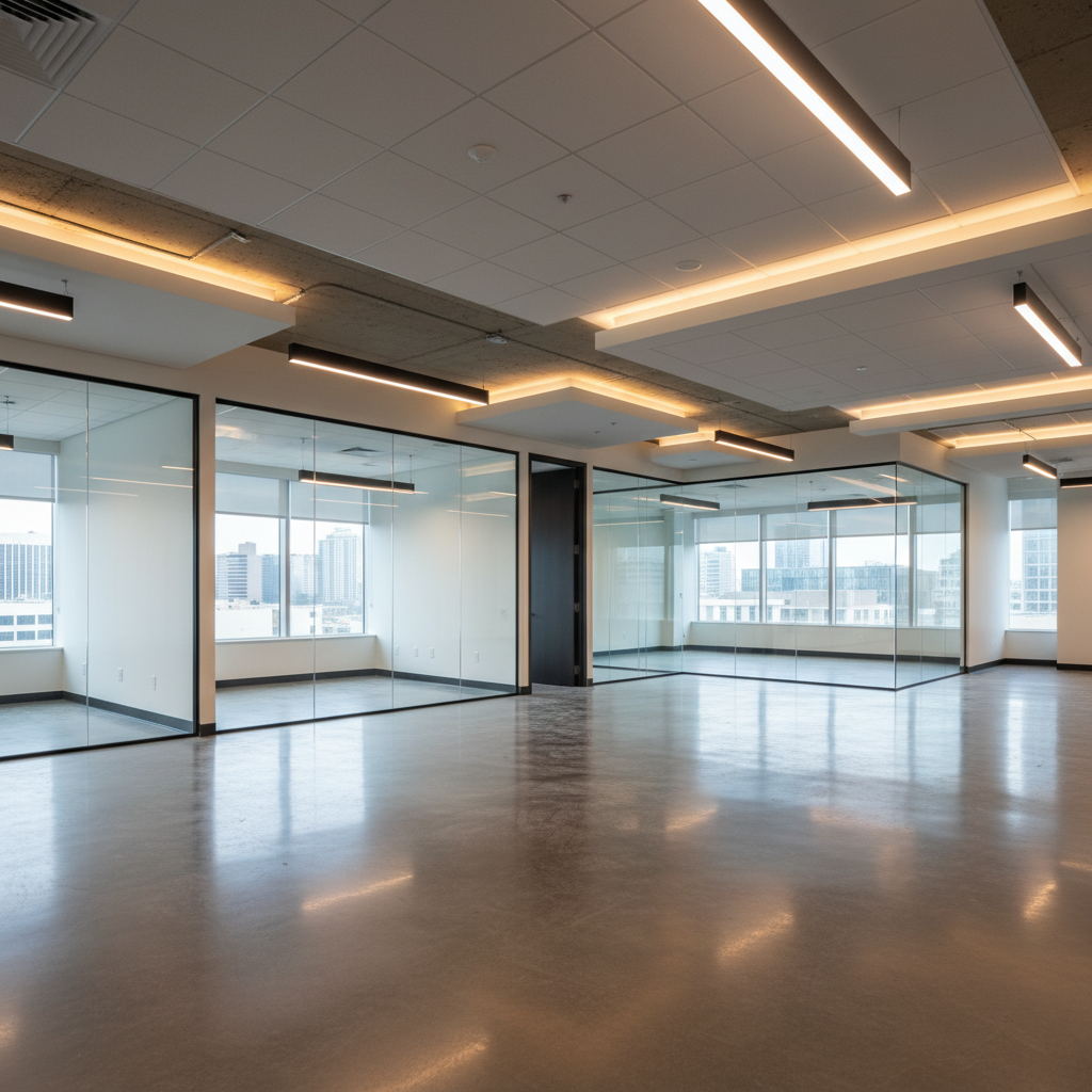 Office interior build-out Katy TX - Modern workspace construction by Tell Projects