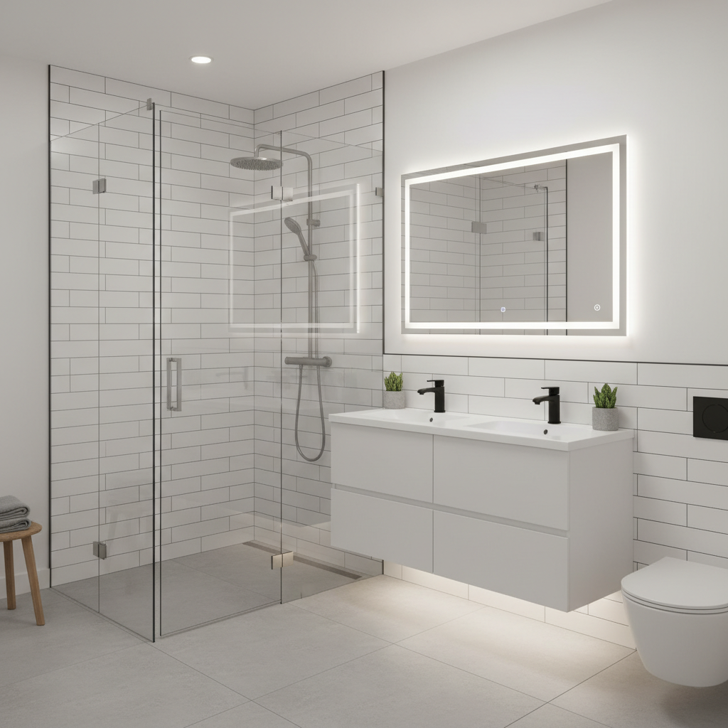 Modern Bathroom Renovation Katy TX - Tell Projects