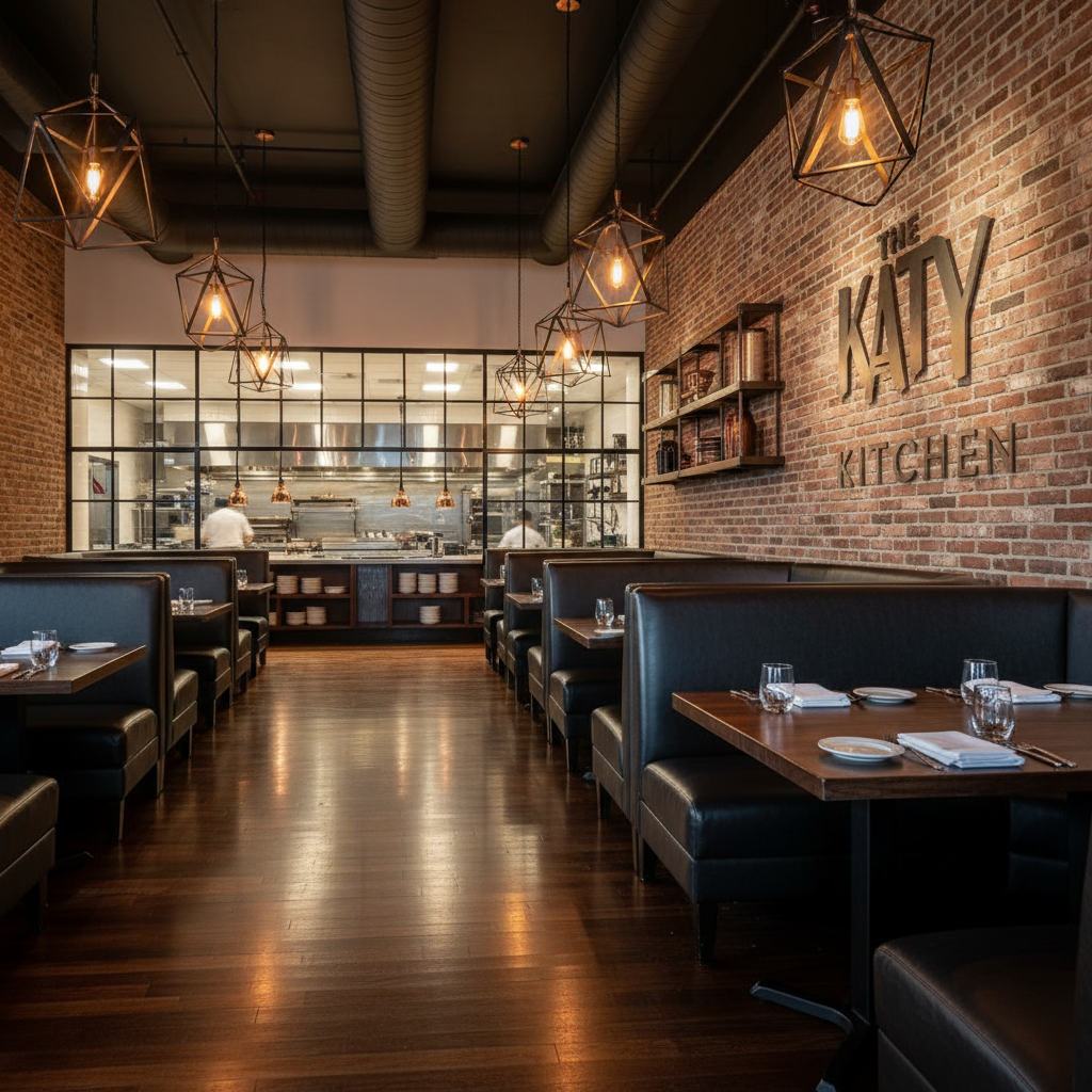 Restaurant renovation in Katy TX - Commercial kitchen and dining area upgrade by Tell Projects